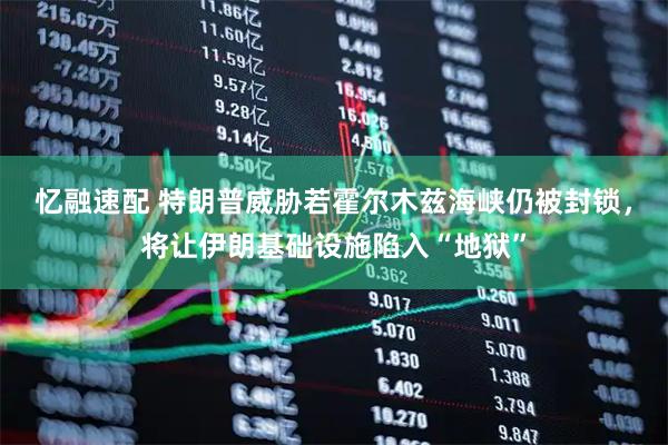 忆融速配 特朗普威胁若霍尔木兹海峡仍被封锁，将让伊朗基础设施陷入“地狱”