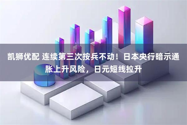 凯狮优配 连续第三次按兵不动！日本央行暗示通胀上升风险，日元短线拉升