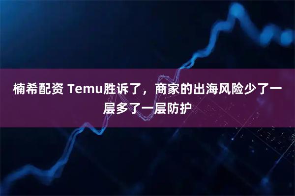 楠希配资 Temu胜诉了，商家的出海风险少了一层多了一层防护