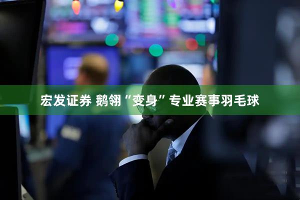 宏发证券 鹅翎“变身”专业赛事羽毛球